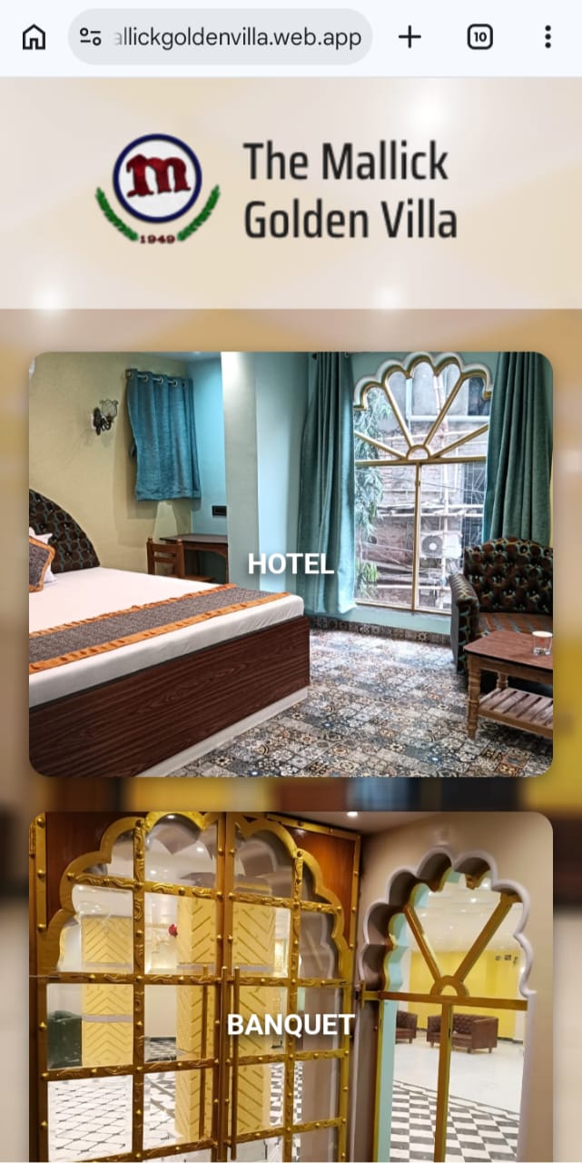 Website Development The Mallick Golden Villa